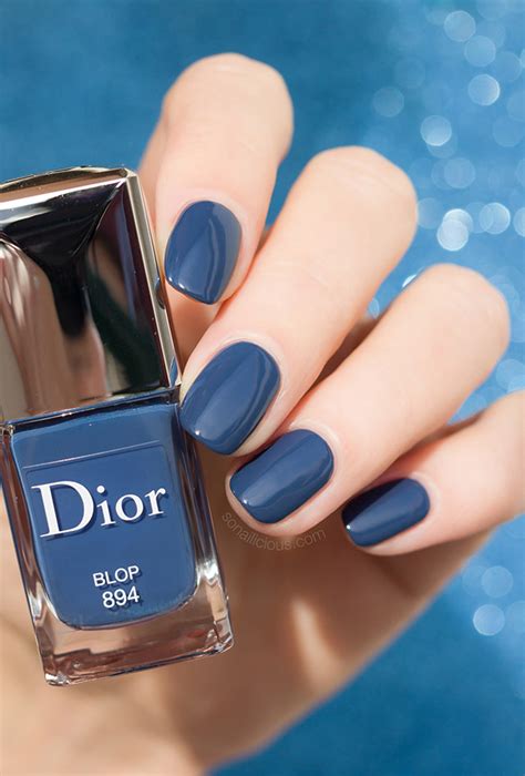 dior dark blue nail polish|Dior fortune nail polish.